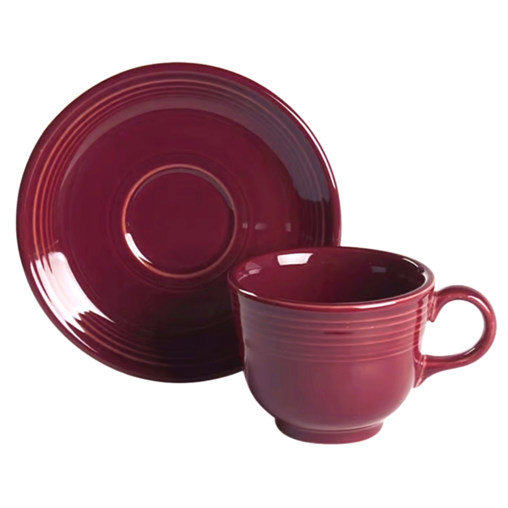 Fiesta Cinnabar Cup And Saucer